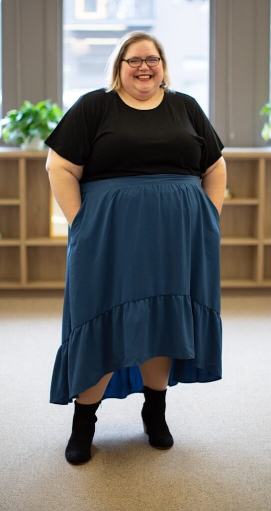 smiling woman wearing eyeglasses